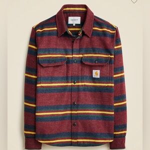 Carhartt WIP Oregon Shirt Jac Striped Flannel Jacket | Size M